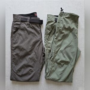Wrangler ATG Pants 34x32 Lot of 2 Outdoor Hiking Performance Gorpcore Utility